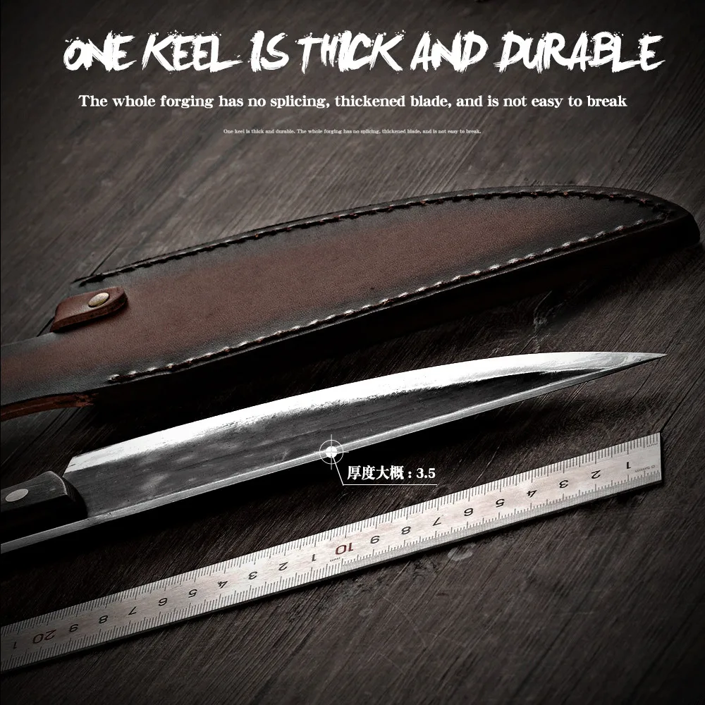 Кухонный нож шеф-повара Sowoll кованый стальной ручной работы 8 дюймов в футляре для