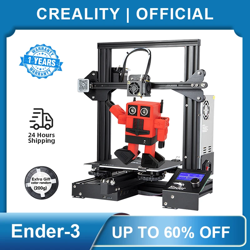 Ender 3 3D принтеры комплект крупный шрифт Размеры Ender3/Ender 3X продолжение печати