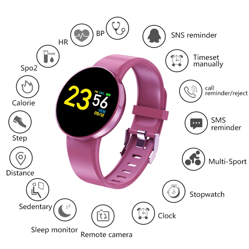 TOLEDA D3plus Fitness Trcker Bracelet Heart Rate Blood Pressure Oxygen Relogio Inteligente Smart Watch Stopwatch Smartwatch 2020 |