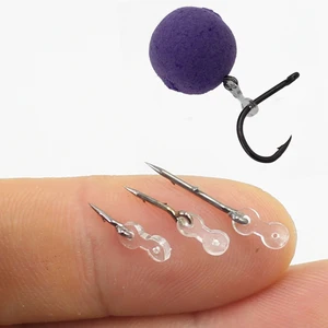 Металлическая приманка с шипами, аксессуары для ловли карпа, приманка для бойлов, булавка с прозрачной резиной, для кукурузы, Ронни для волос, снасть для кормления карпа