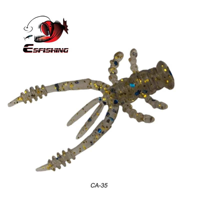 Esfishing плавающий Раков 10 шт. 4,5 см 0,8 г подледной рыбалки Craw наживка isca искусственные песка, мягкие приманки для дергающаяся приманка рыболовные крючки ходить рыбы бас-гитара