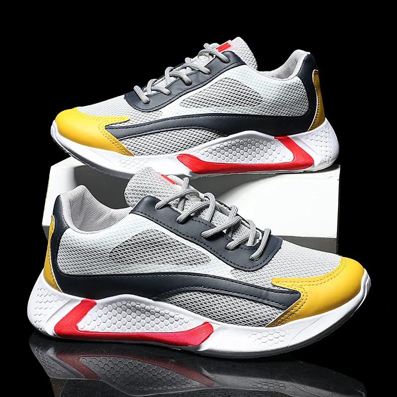 

Hot Sale Breathable Sneakers Men Flat Casual Shoes Lace Up Men Shoes Scarpe Uomo Basket Zapatillas Hombre Deportiva 2020 Summer