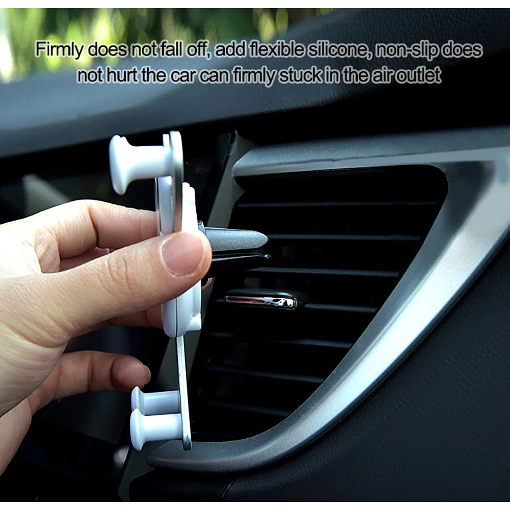 

Car Phone Holder Air Vent Mount Cell Smartphone Holder For IPhone XR Samsung Huawei In Car Mobile Phone Holder Stand GPS