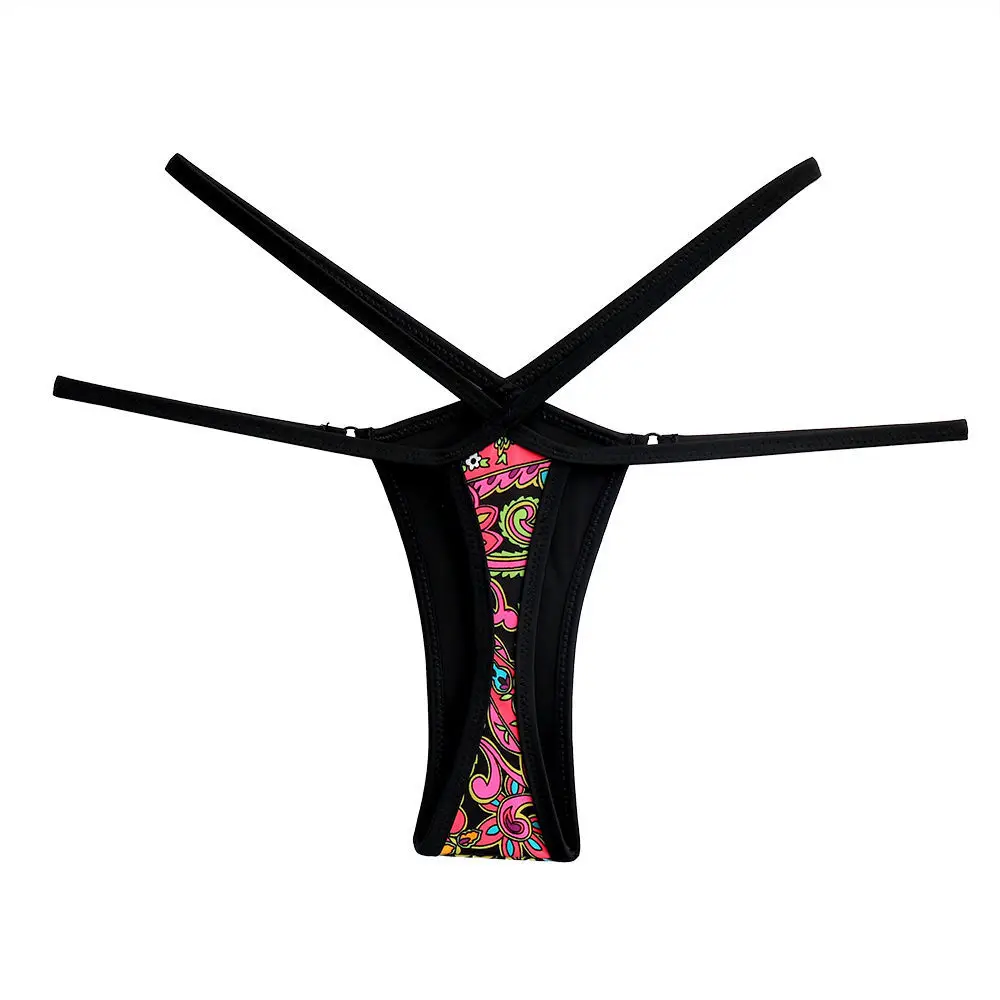 Летний женский купальник-бикини черный купальник бикини купальный костюм микро