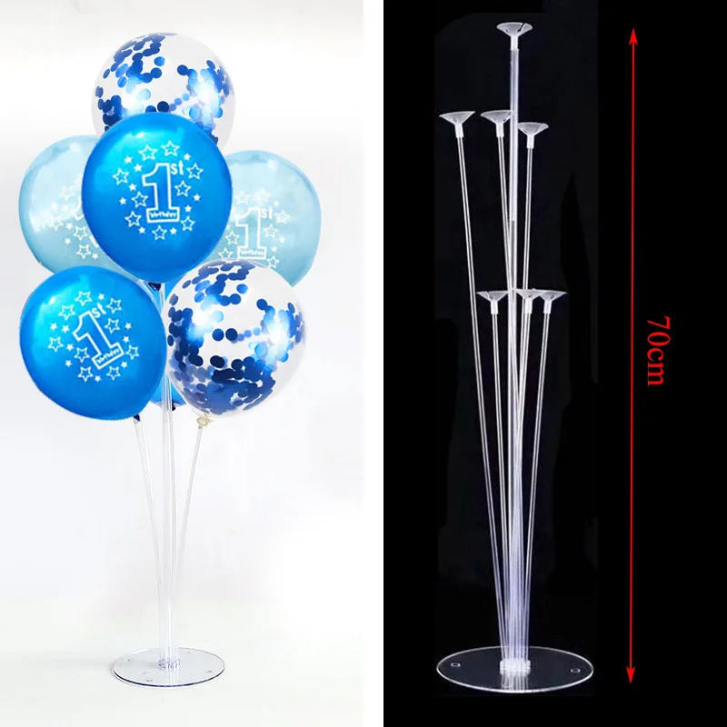 

1 year Boy Birthday Blue Latex Balloons Confetti Set First 1st Birthday Baby Shower Boy Decorations Kids Happy Birthday Balloon