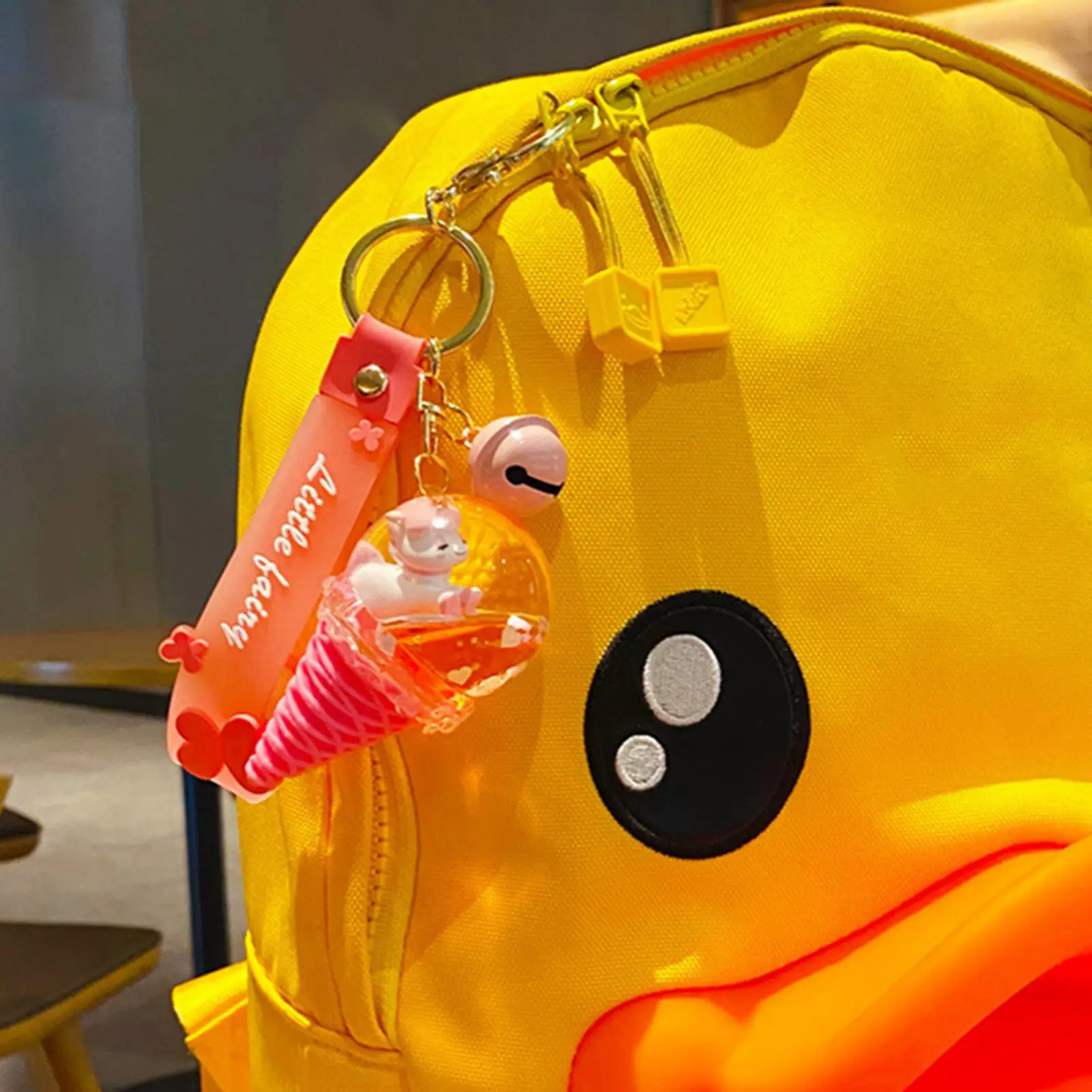 Единорог блеск брелок мороженое кольцо для ключей на Рюкзак Подвеска пар мужчин