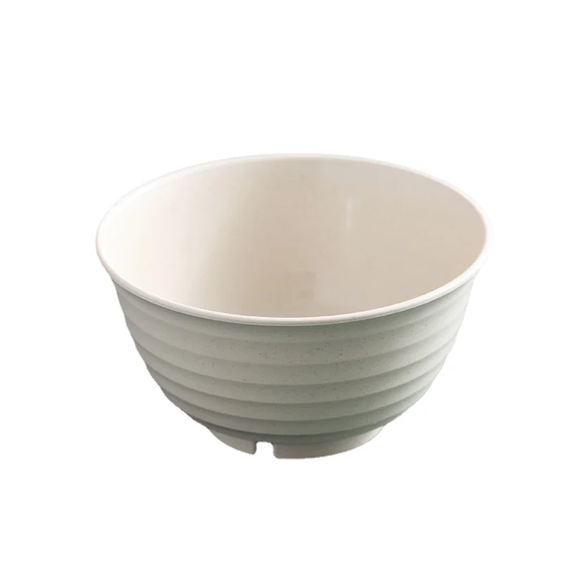 

Ramen Bowl Large Wheat Straw Plastic Instant Noodle Rice Noodles Soup Set Drop-Resistant Salad