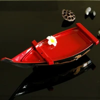 salmon plate sashimi plate japanese cuisine dragon boat container sushi boat sashimi boat dry ice cooking boat