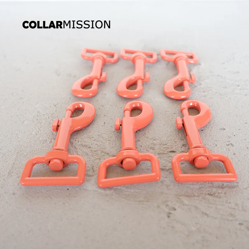 50pcs/lot Metal red orange colored baking paint dog clip hook durable and strong swivel zinc alloy Diy accessories CPK25R | Дом и сад