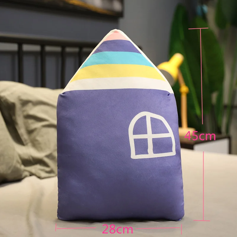 Детские подушки милый маленький дом хлопковые Мультяшные игрушка для