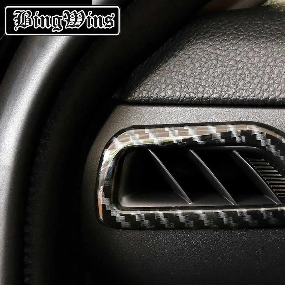 

BingWins Car styling For 2020 Toyota RAV4 retrofit of trim stickers for left and right air outlets instrument panel