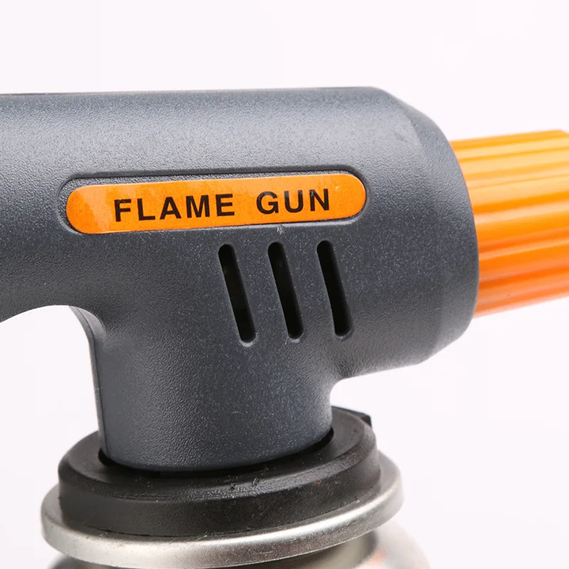 Gas Welding Torch Flamethrower Butane Burner Automatic Ignition Baking Fire Flame Torches Welding BBQ Camping Outdoor Hiking