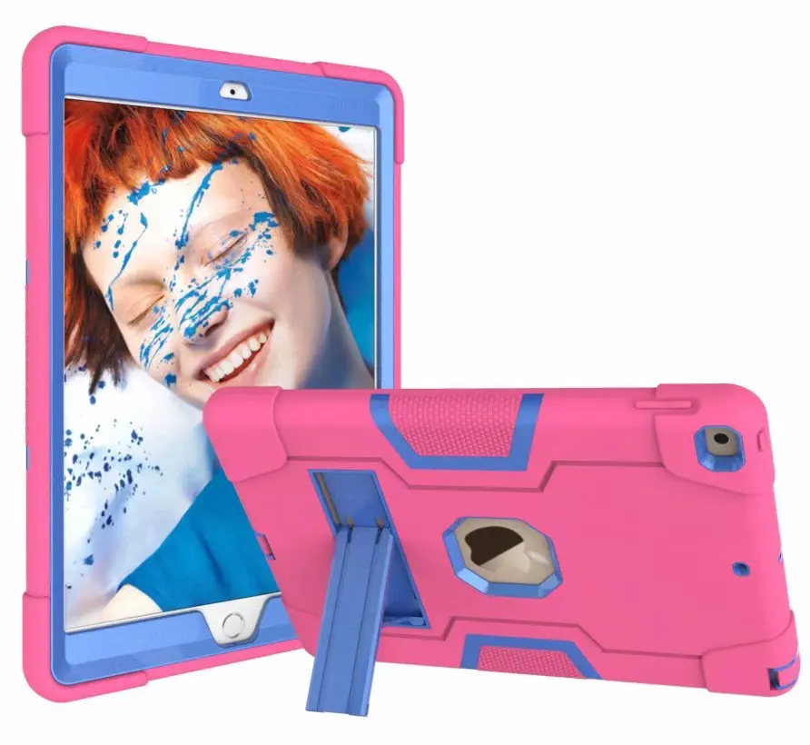 Rose and Blue 360 полноразмерный противоударный бронированный чехол для нового iPad 10,2 7-го поколения PC силиконовый бампер чехол для iPad 10,2 Чехол подставка - Цвет: Rose and Blue