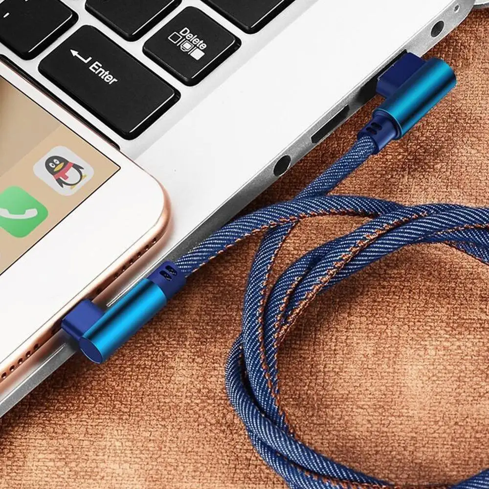Тип C 90 градусов правый угол USB 3 1 Быстрая зарядка и синхронизация данных зарядный