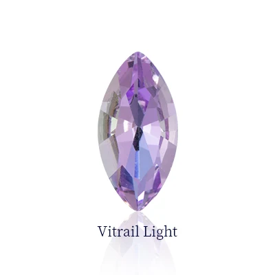 Vitrail Light Хрустальные камни лошадь глаз Navette формы K9 стекло клей на аппликации со стразами для DIY одежды изделия для шитья ювелирные изделия аксессуары - Цвет: Vitrail Light