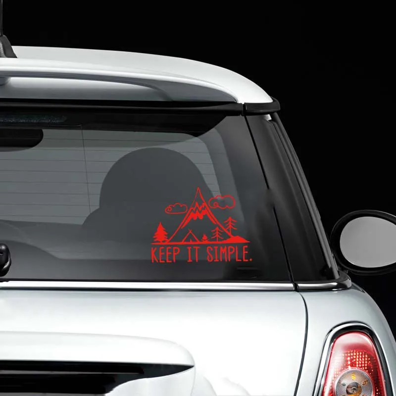 Простая Виниловая наклейка для ноутбука и автомобиля с изображением сосны гор