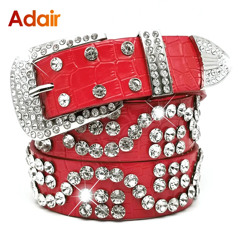

Модные женские ремни, бриллиантовые ремни в стиле панк для женщин, высококачественные блестящие ремни в стиле панк со стразами LB2174