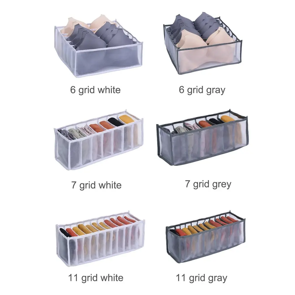 

Bra Storage Boxes Underwear Clothes Organizer Drawer Closet Storage Box For Home Separated Underwear Storage Foldable Drawer