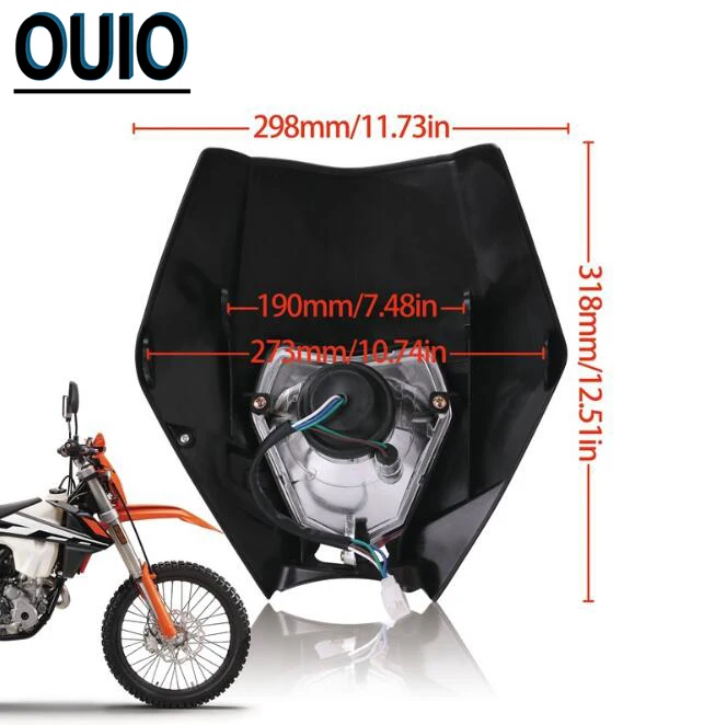 35 Вт мотоциклетные фары для авто Универсальный 12V Dirt Bike супермото направленного