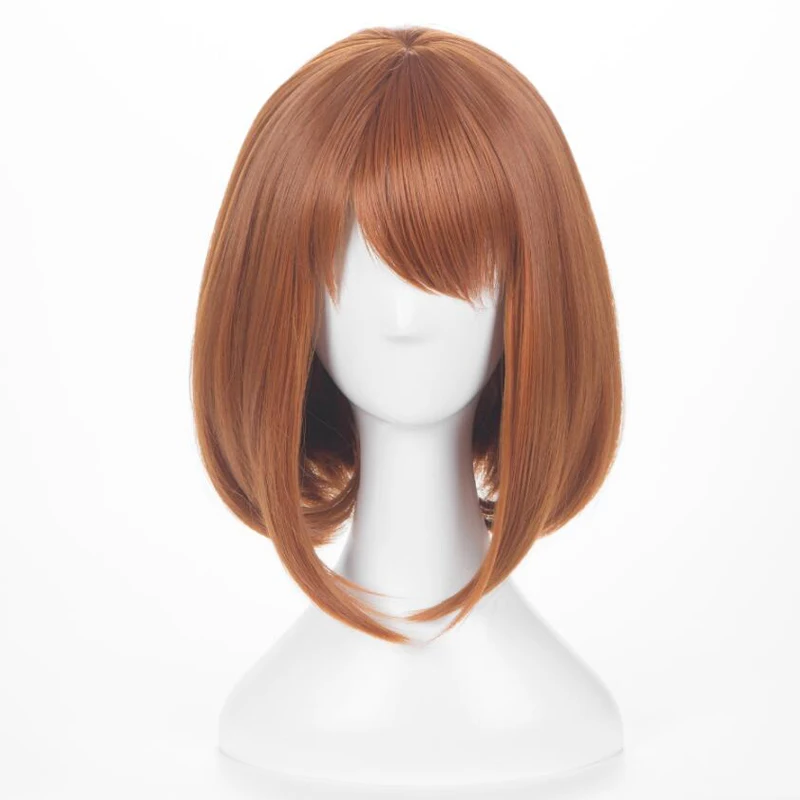 

Аниме My Hero Academy очако урарака груша, peluca corta , peluca de Anime Cosplay gorra gratis костюм на Хэллоуин