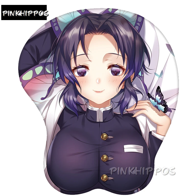 

Wholesale Demon Slayer Anime Kochou Shinobu 3D Mouse Pad Gaming Playmat Wrist Rest Computer Ergonomic Mouse Mat
