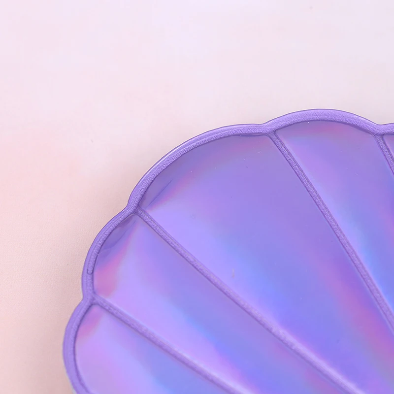 1 шт. зеркало для макияжа в виде ракушки из искусственной кожи 1:2 Лупа Make Up зеркала для девочек в возрасте от 2 до карманами на лицевой стороне косметика зеркало Портативный