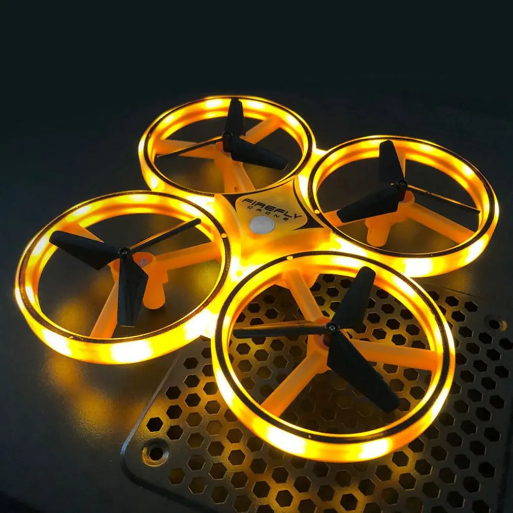 

UFO RC Mini Quadcopter Induction Drone Smart Watch Remote Sensing Gesture Aircraft Hand Control Drone Altitude Hold Kids