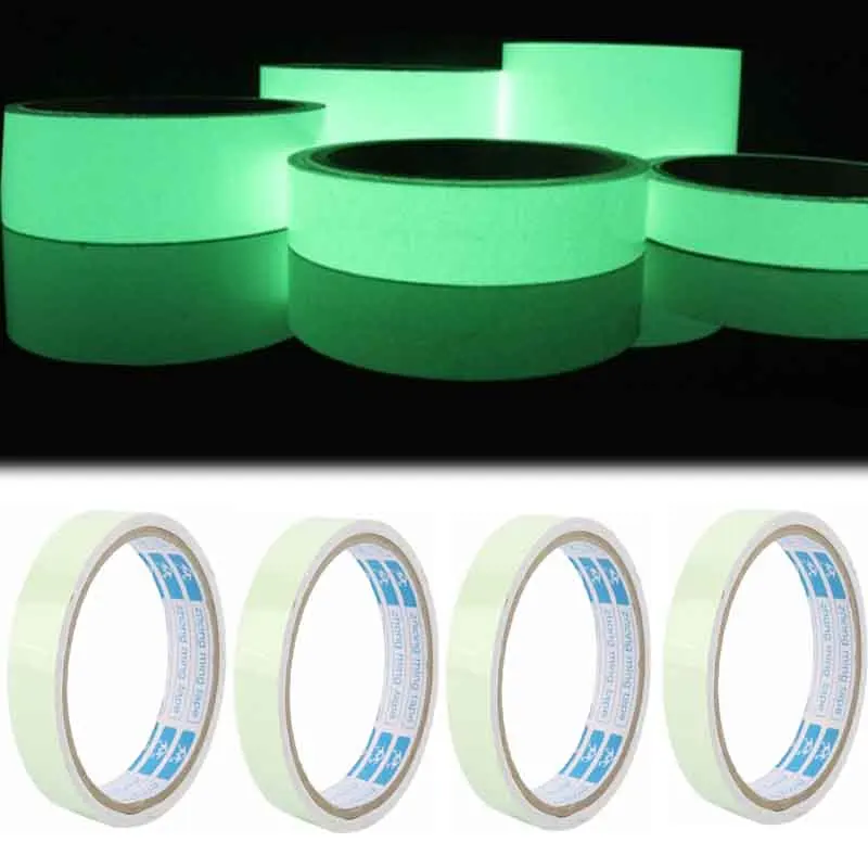 

3M Outdoor Luminous Tape Stickers Self-adhesive Stickers DIY Luminous Light Warning Night Tapes Outdoor Camping Accessories