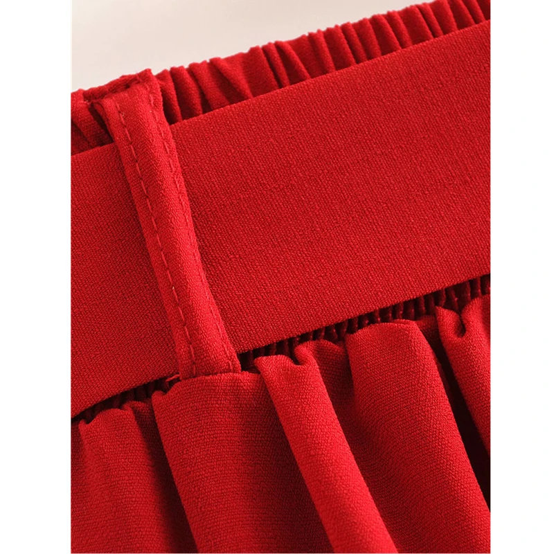 Юбка с широкими штанинами GLAUKE свободные брюки разрезом весна-лето 2020 новая