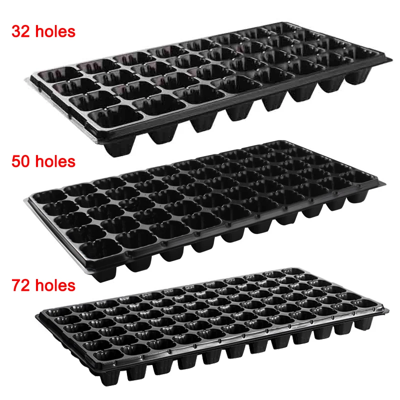 

10Pcs Seeding Tray Plastic Nursery Tray Succulent Plants Pot Seed Grow Box Tray Best Price
