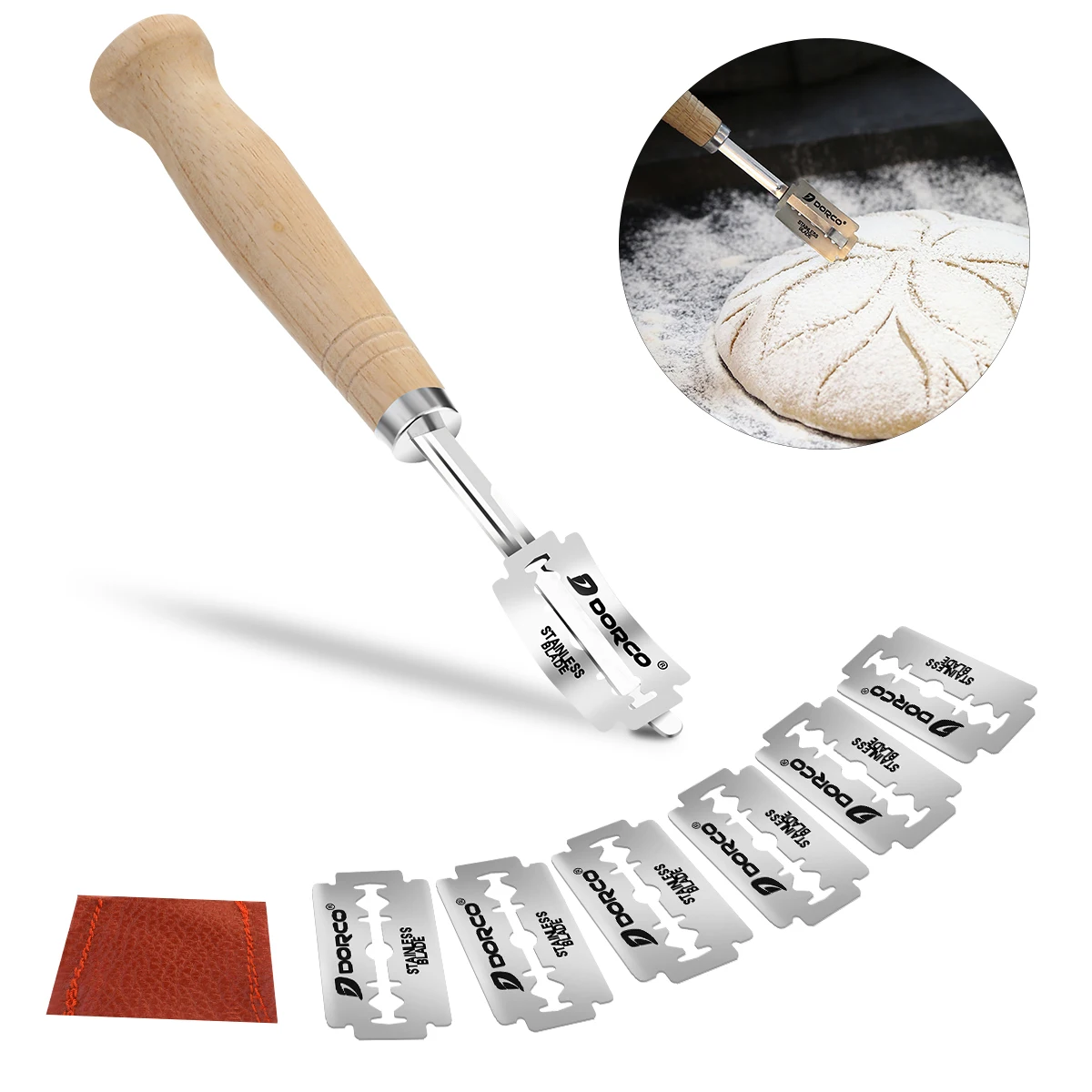 Лезвия из нержавеющей стали резак для резки хлеба тесто Премиум ручной работы