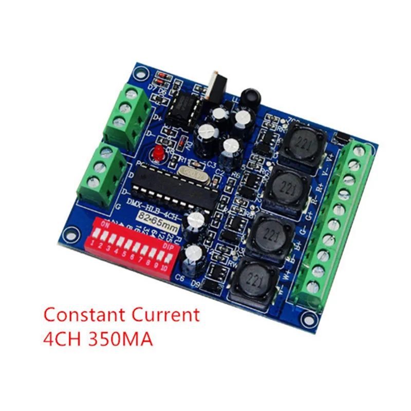 Лучшая цена 1 шт. DC5 36V постоянный ток 350ma 4 канала DMX512 декодер Бесплатная