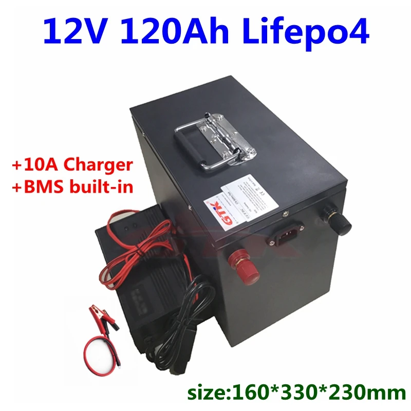 Обновленный литиевый Аккумулятор lifepo4 12 В 120 А · ч 100 150 с системой управления для