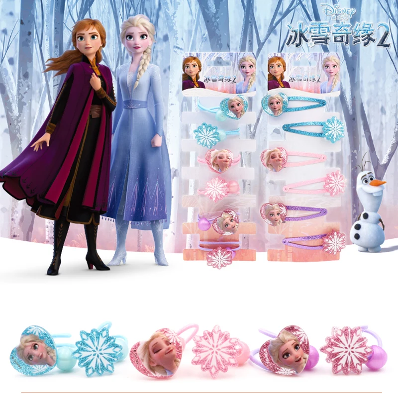 6 шт./компл. Disney Эльзы из мультфильма &quotХолодное сердце&quot с круглым вырезом для