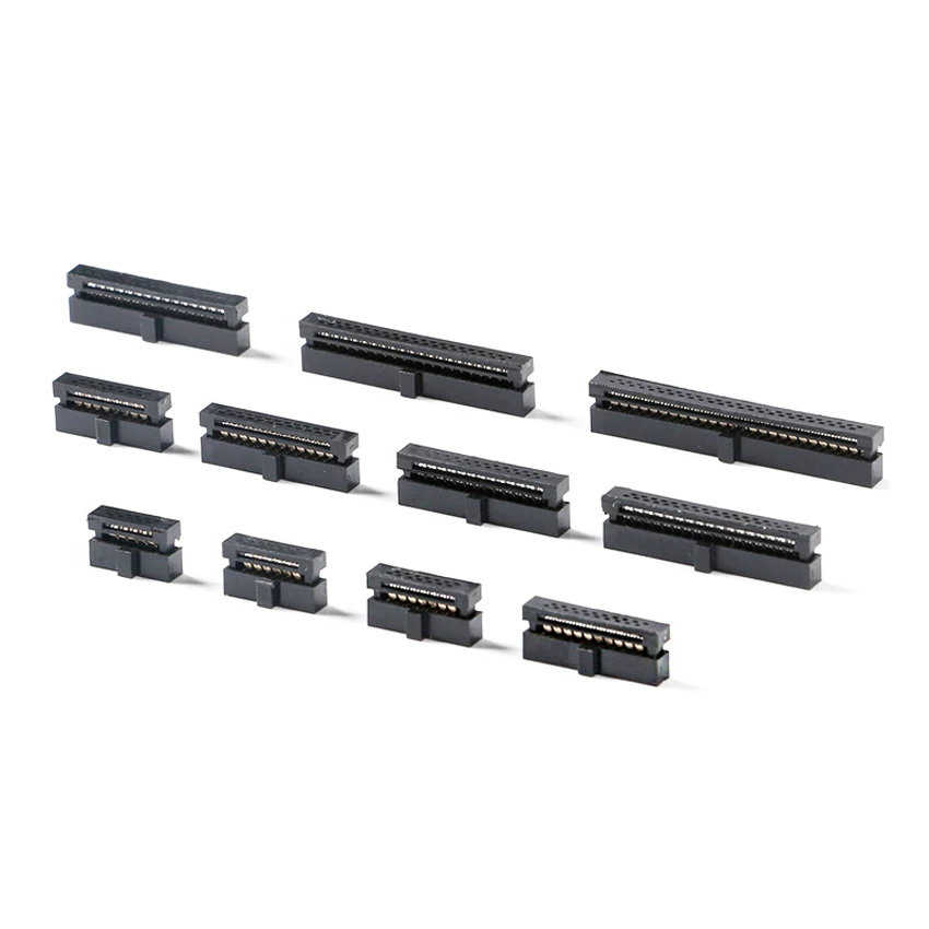 

20Sets/Lot Dual Row 1.27mm 1.27 IDC Socket Female Pin Header Connector FC-6P/8P/10P/12P/14P/16P/20P/24P/26P/30P/34P/40P