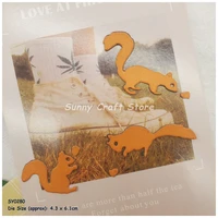three squirrels metal cut dies stencil folders mold craft diy paper embossing album scrapbooking stamping cardmaking clear stamp
