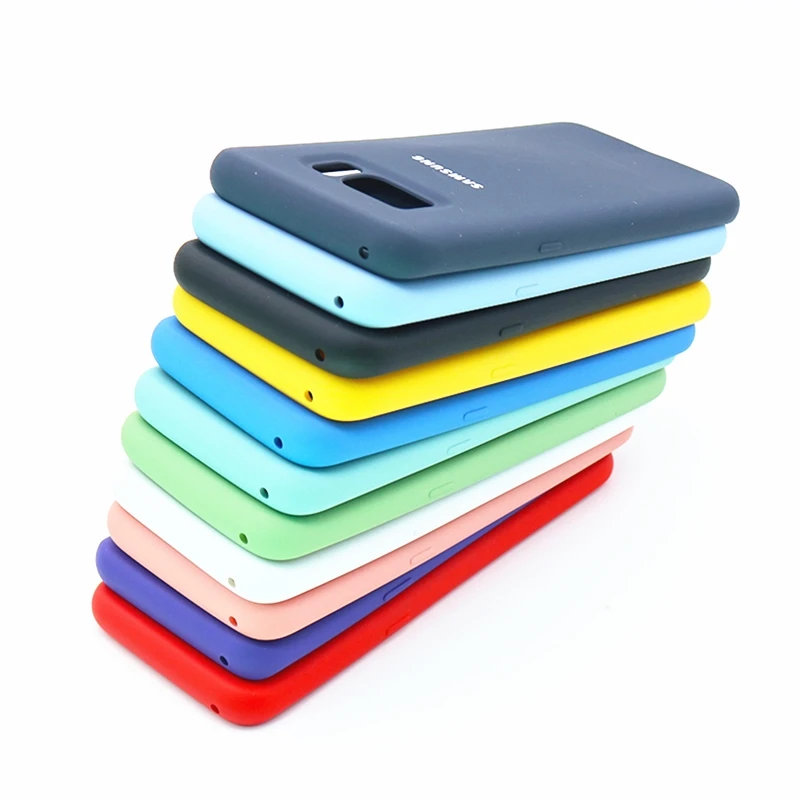 100% Оригинальный чехол для Samsung S8 силиконовая задняя крышка galaxy plus note8 Жесткий