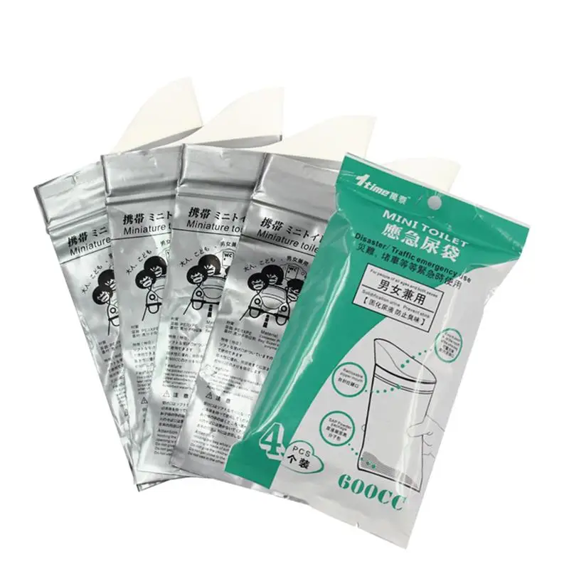

600CC Women Men Elderly Outdoor Emergency Urinate Bags Car Mini Toilet Urine Bag Portable Toilet for Car Female camping gear
