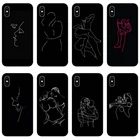 Аксессуары, чехлы для телефонов, Минималистичная линия, сексуальная пара, для Samsung A71, A70, A60, A51, A50, A41, A40, A31, A30, A20E, A21S, A12, A10, M30