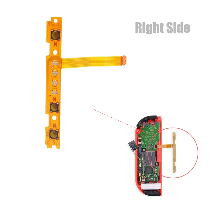 Запасные части для Nintendo Switch JoyCon ZR ZL L SL SR Button лента брелок гибкий кабель ремонта NS