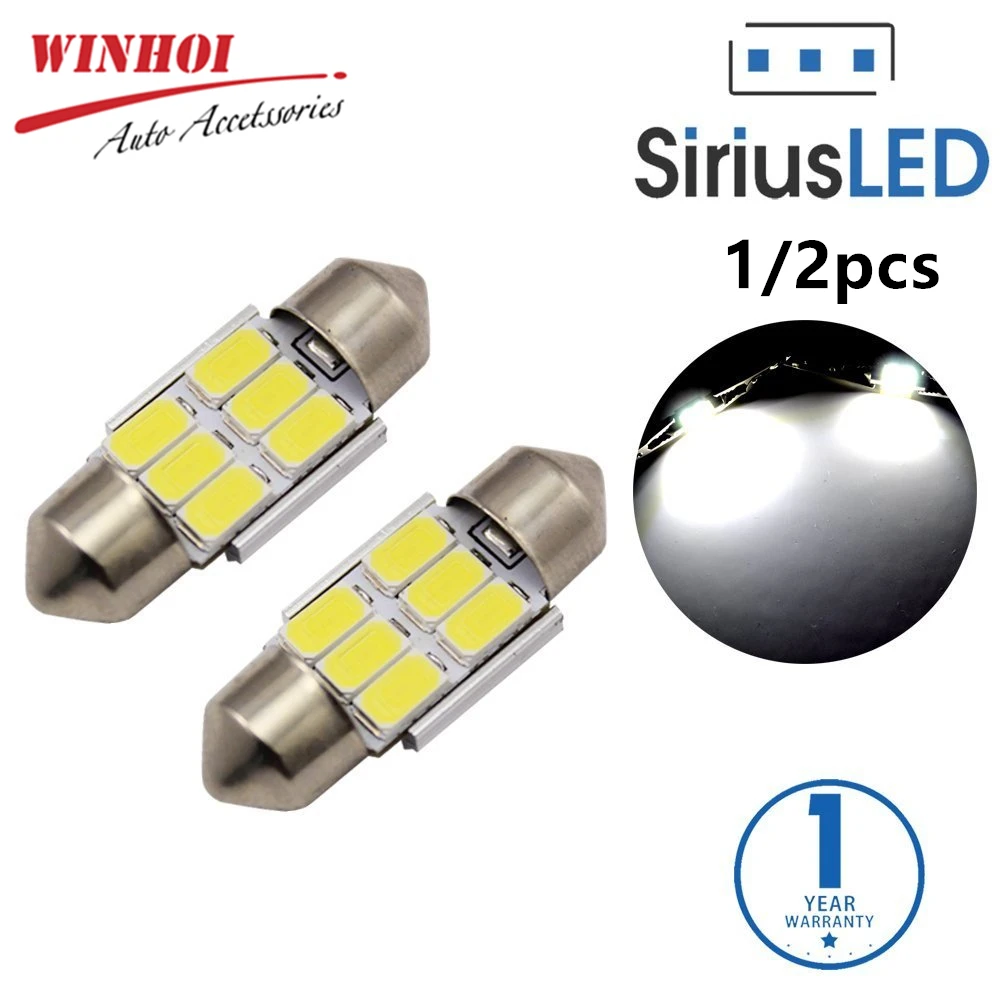 31/36/39/41 мм 5730SMD Светодиодный Фонари на крышу автомобиля Festoon COB Celling номерной знак