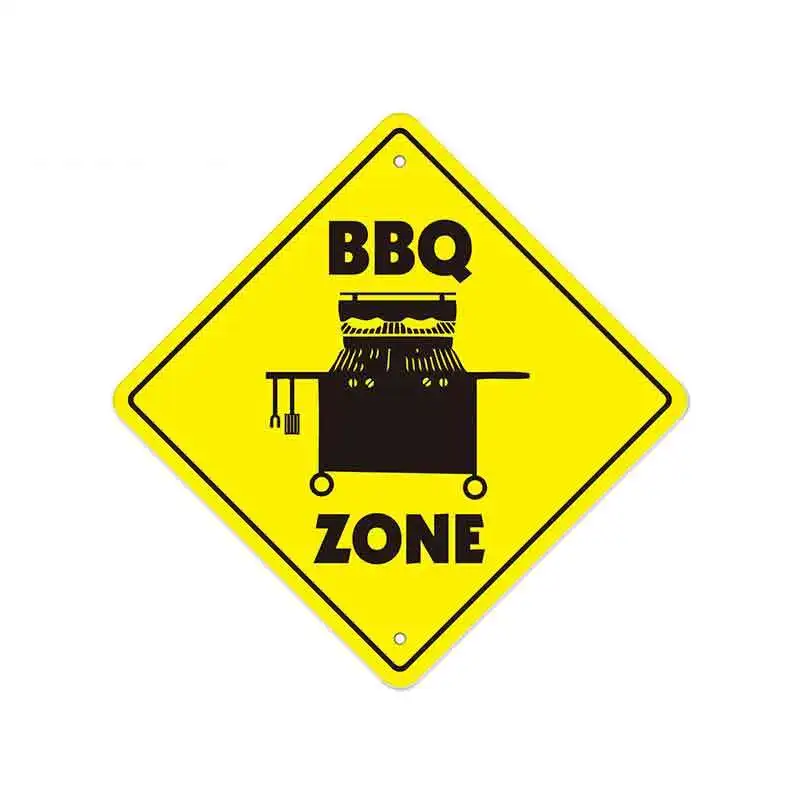 

Funny Warning Bbq Crossing Zone Car Stickers Cartoon Logo Vinyl for Truck RV VAN Fine Decal Auto Accessories JDM,13cm*12cm