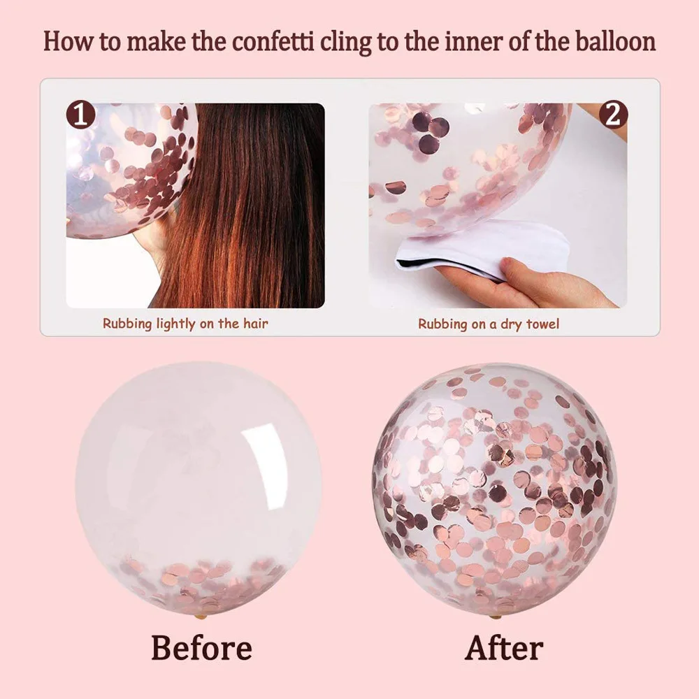 Воздушные шары для женщин 39 шт. розовое золото баннер дня рождения звезды