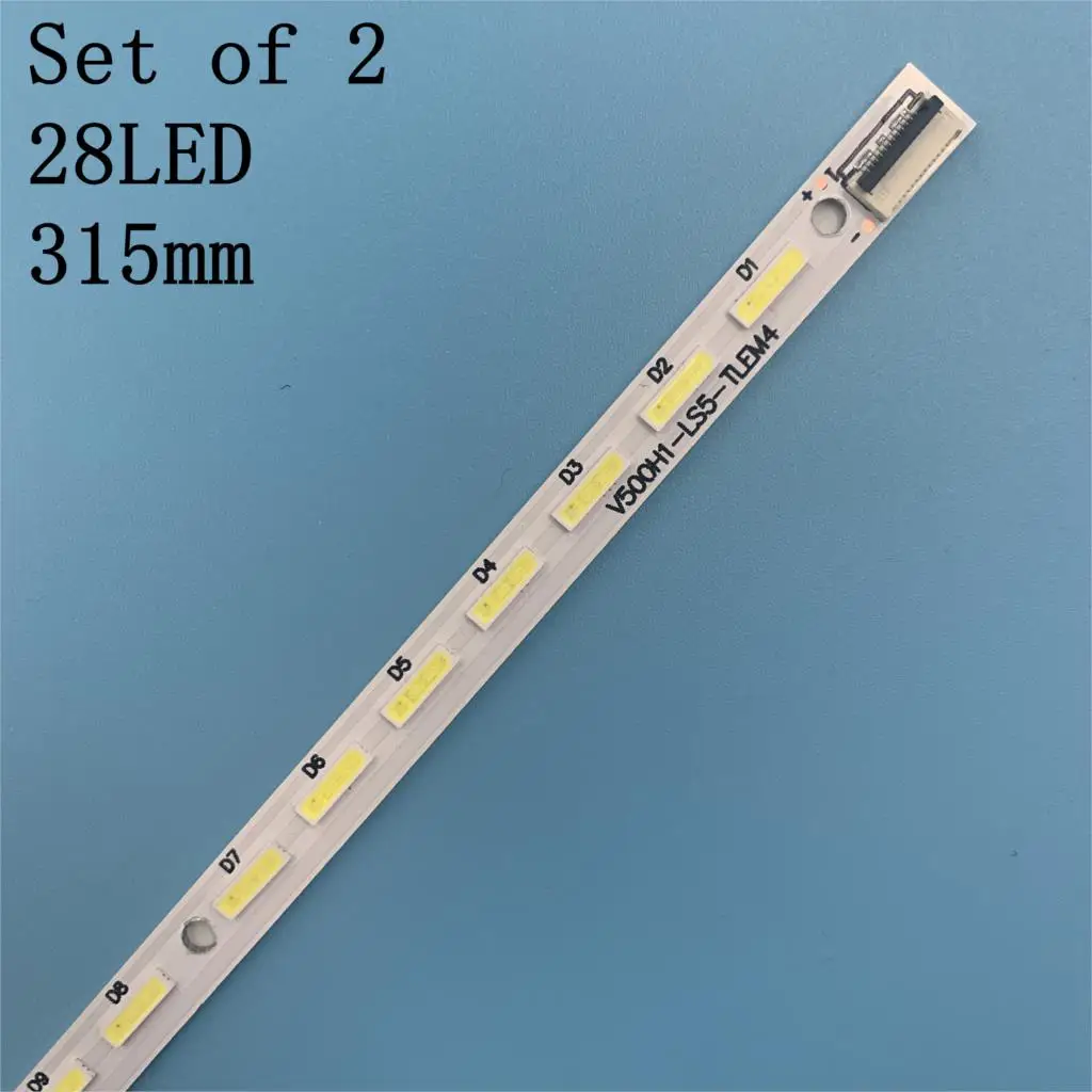 2piece/lot V500HK1-LS5 V500H1-LS5-TLEM4 V500H1-LS5-TREM4 1PCS=28LED 315MM Product appearance is the same as picture | Лампы и