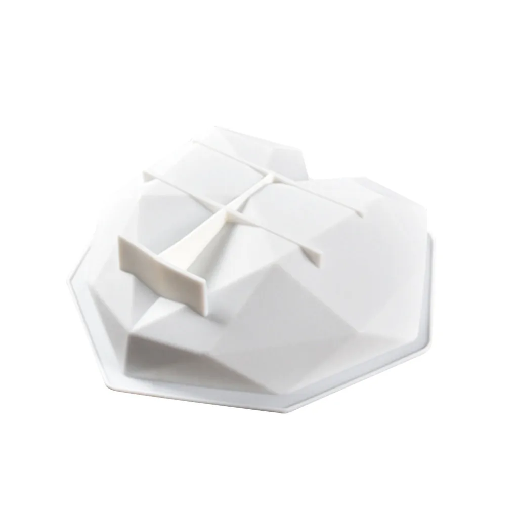 3d Алмазный любящее сердце Форма силиконовые формы для выпечки губка шифон мусс