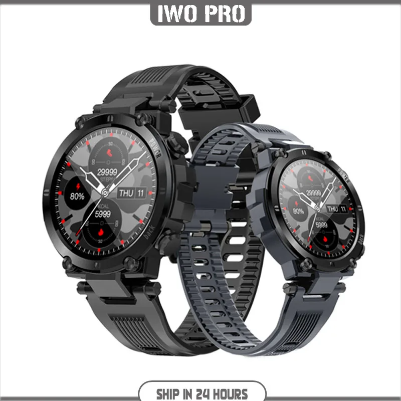 

IWO PRO 2021 D13 Smart Watch Men 1.3 Inch IP68 Waterproof Heart rate Blood pressure Remote Music camera Multiple Smartwatch