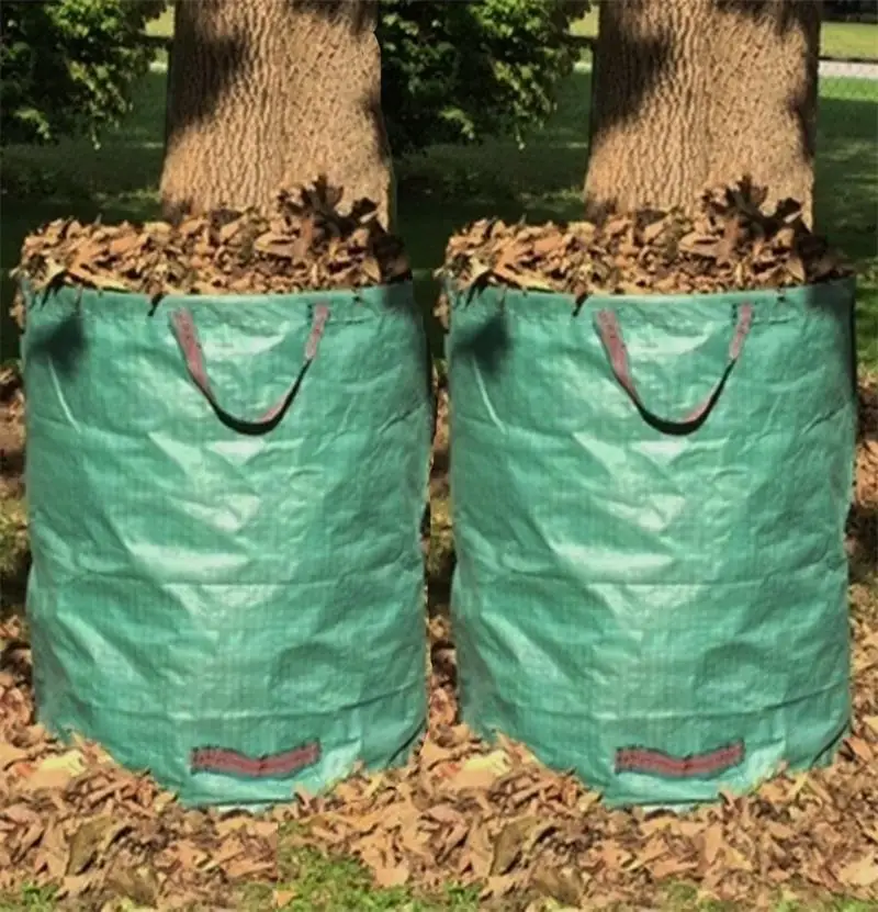 

500L GardenBag Larger Capacity Garden Sack Leaf Gardening Reusable Foldable waste bag Plant Grow Growing organizer Storage bag