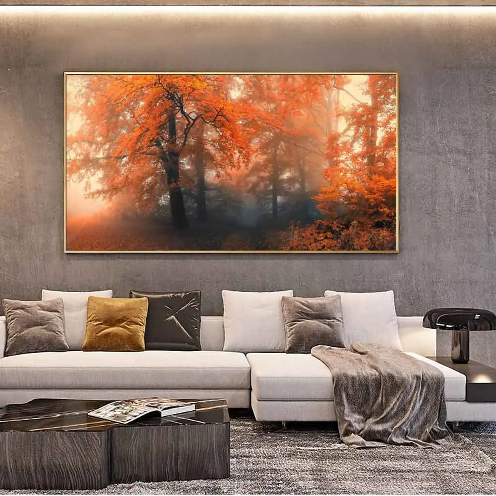 

Landscape oil painting beautiful mangrove art canvas painting living room corridor office home decoration mural
