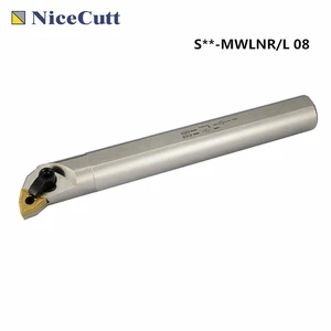 Токарные инструменты Nicecutt, станок с ЧПУ S **-MWLNR08 MWLNL08, внутренний держатель инструмента для WNMG0804, карбидная токарная пластина