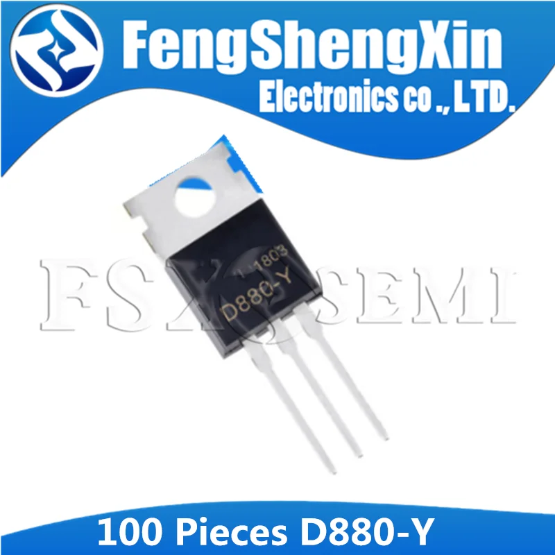 100 шт./лот Новый KSD880 TO-220 D880 KSD880-Y KSD880Y D880-Y 2SD880-Y аудио усилитель мощности